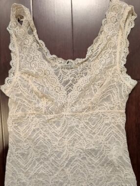 Intimissimi Ivory Lace Sleeveless Bodysuit